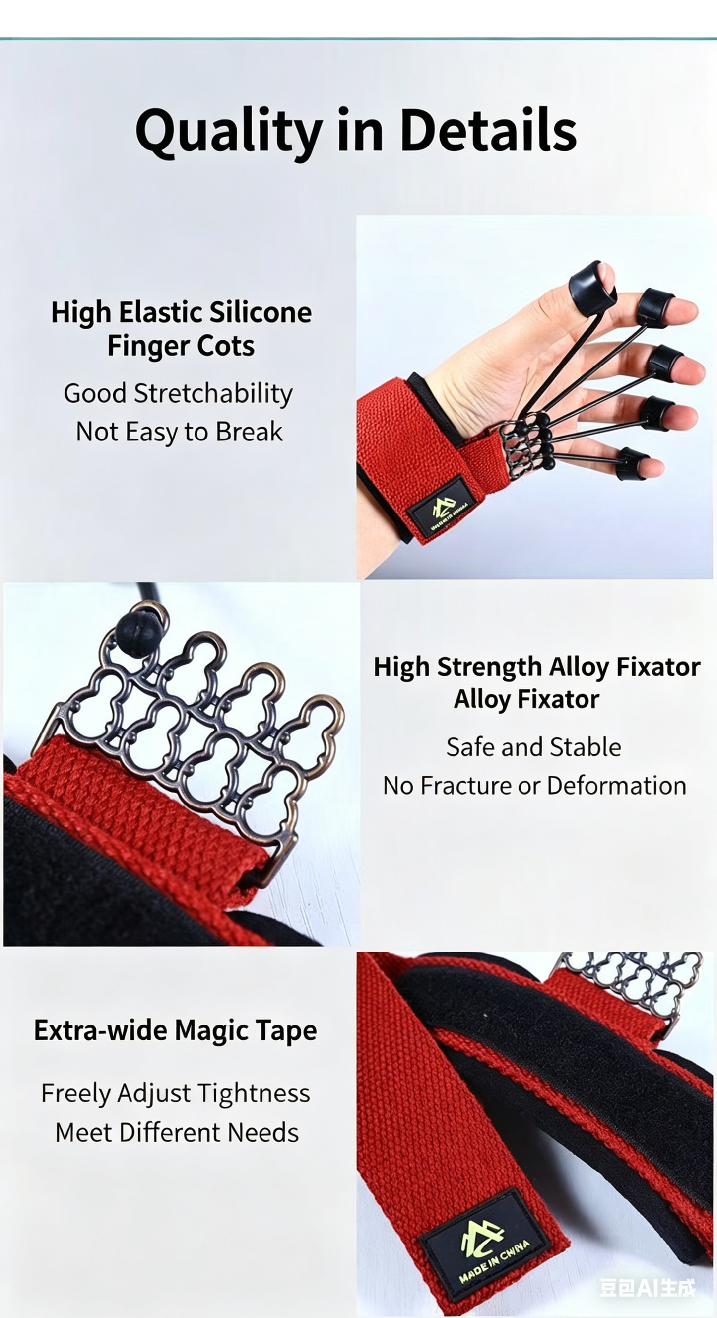Physical Therapy Gloves Hand Stroke Rehabilitation Finger Recovery Training Glove for Adult Hemiplegia