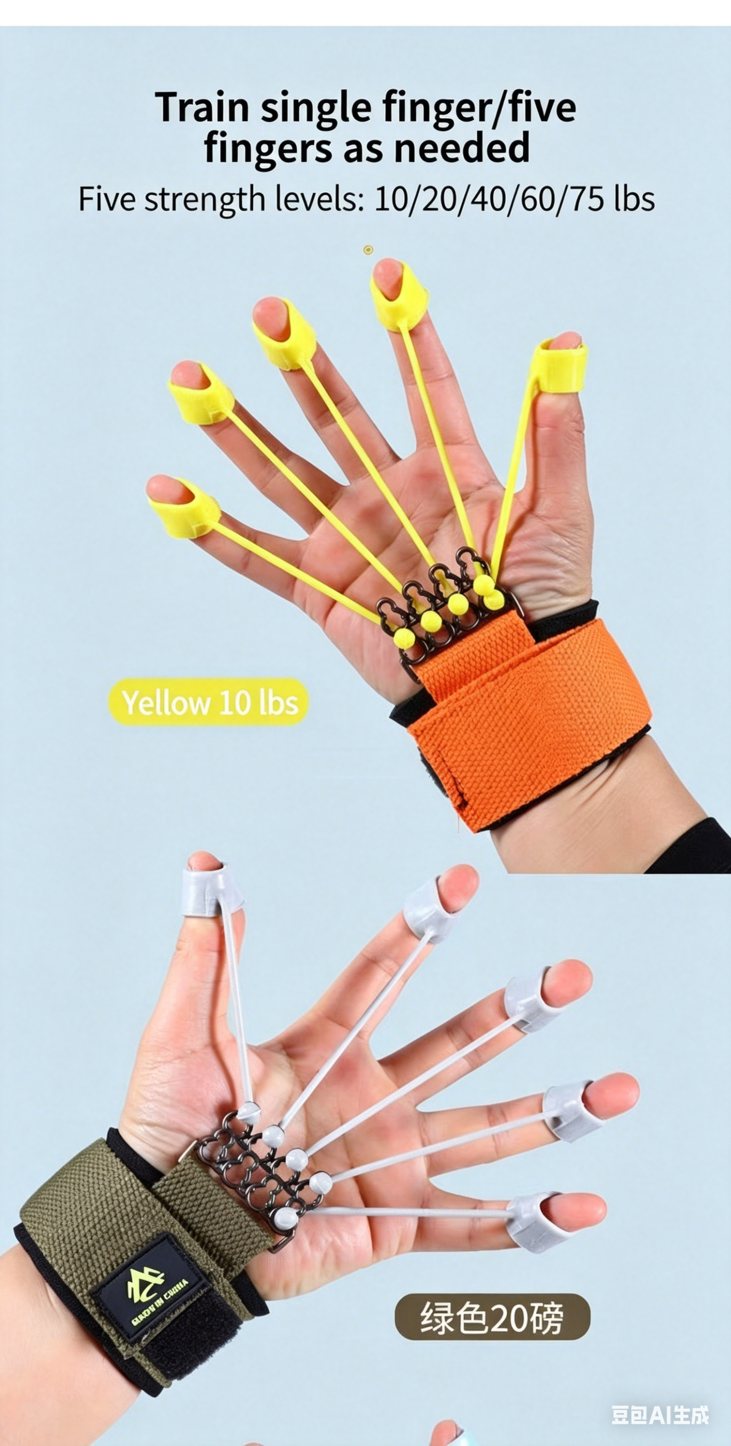 Physical Therapy Gloves Hand Stroke Rehabilitation Finger Recovery Training Glove for Adult Hemiplegia